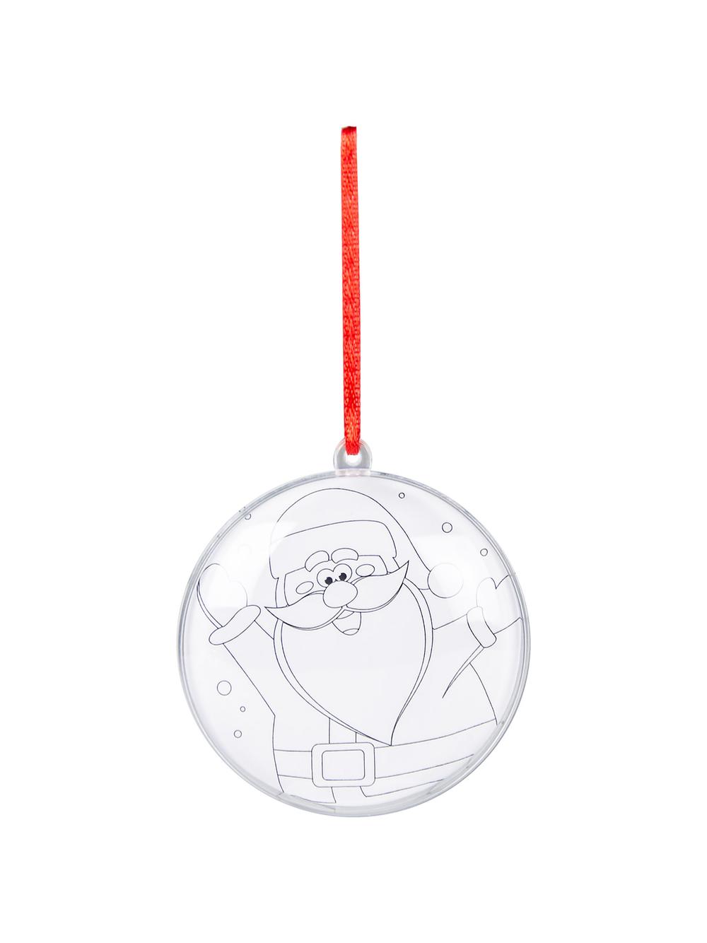 Zestaw zrób to sam z otwieraną bombką i kolorowanką