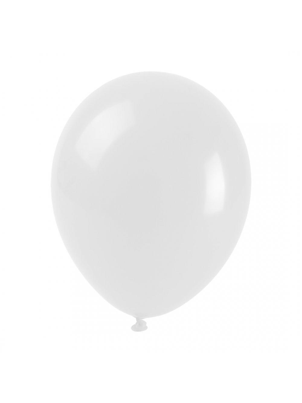 Balony pastelowe 10'' białe nr 010 (100 szt.)