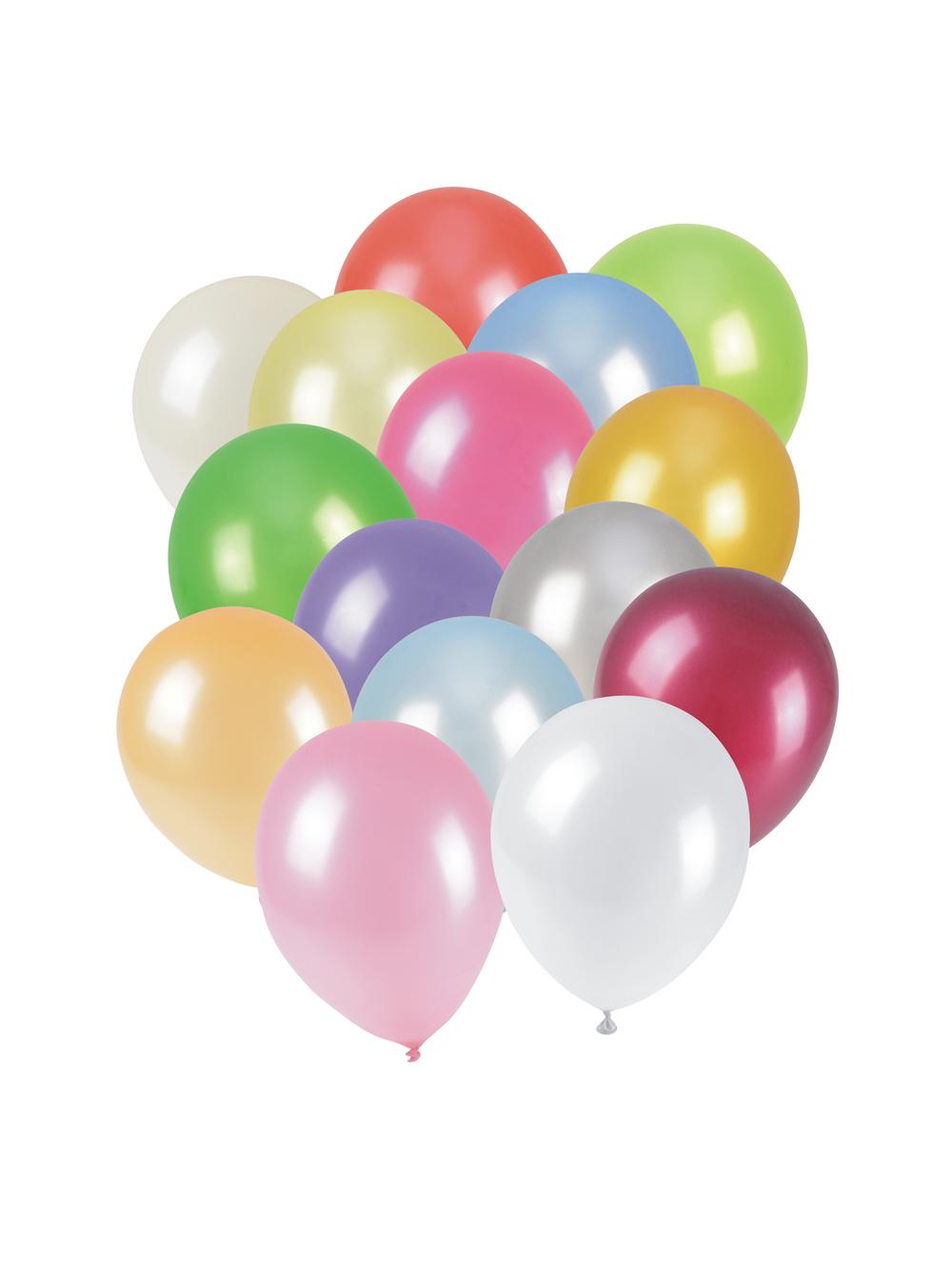 Balony metalizowane 10'' mix kolorów (50 szt.)