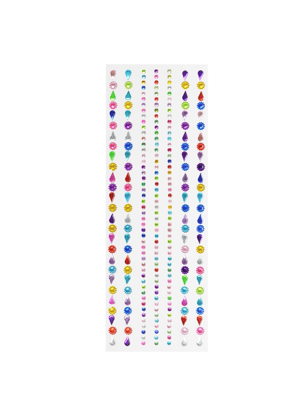 Samoprzylepne kryształki dekoracyjne - duże