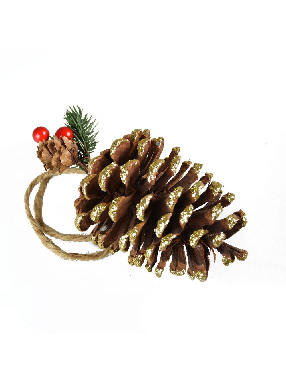 Świąteczna szyszka dekoracyjna