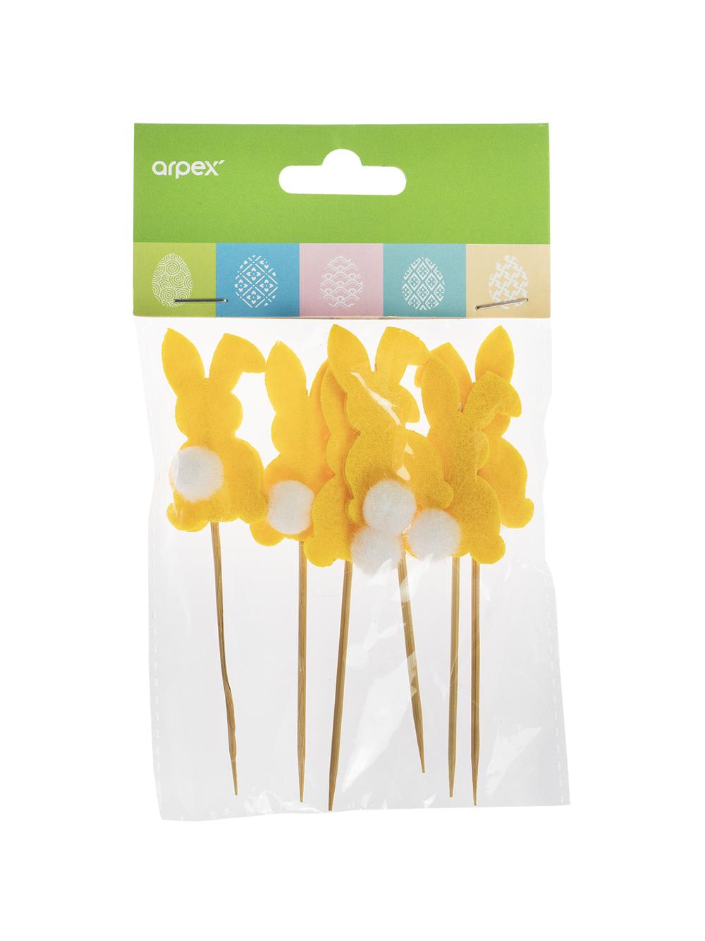 Zajączki na piku (6 szt.)