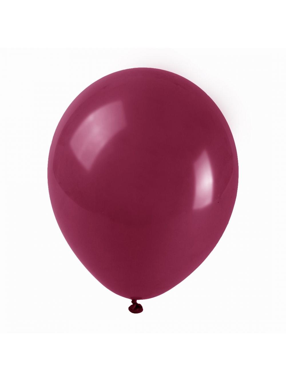 Balony pastelowe 10'' bordowe (100 szt.)