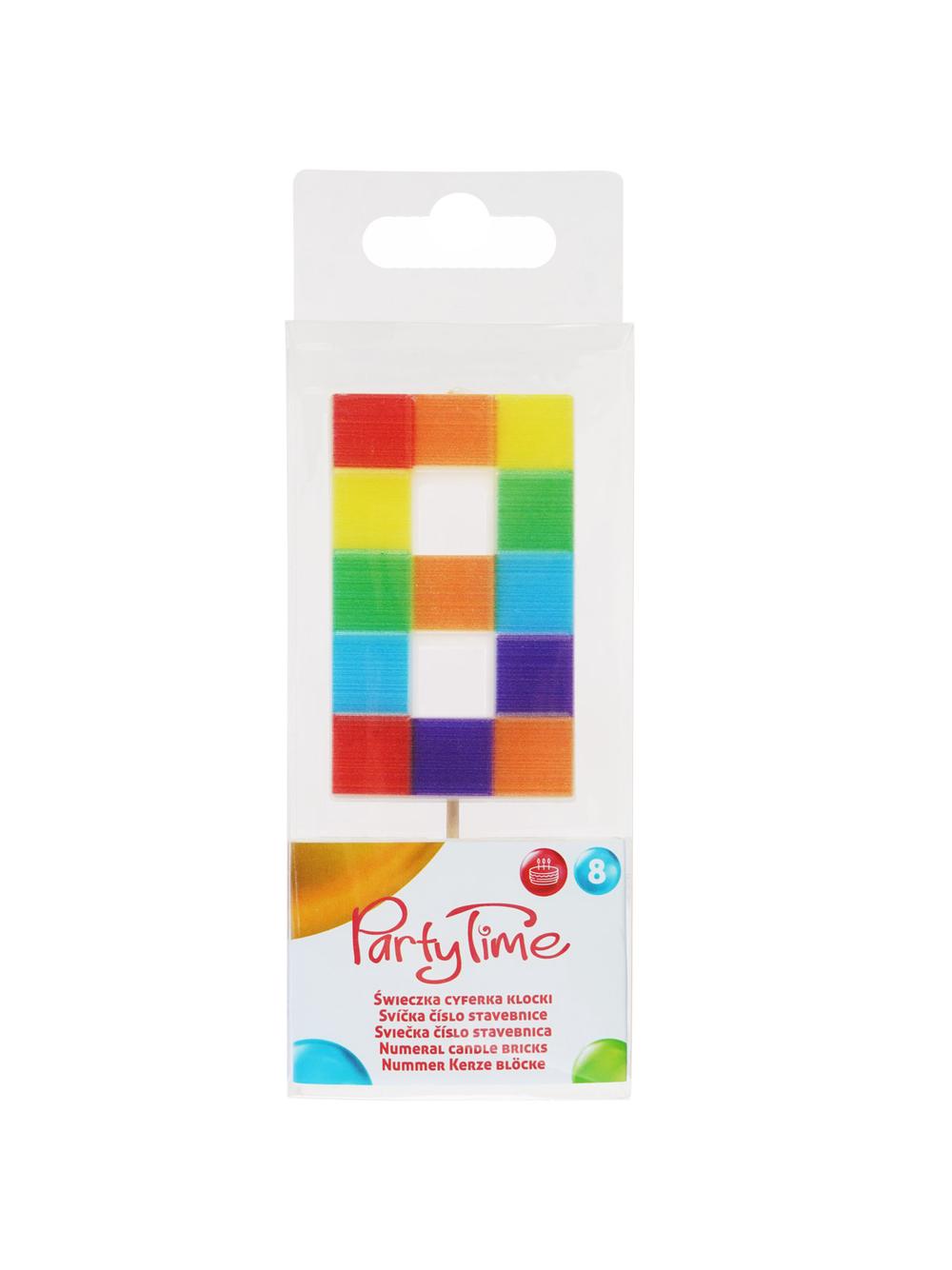 Świeczka cyferka klocki nr 8