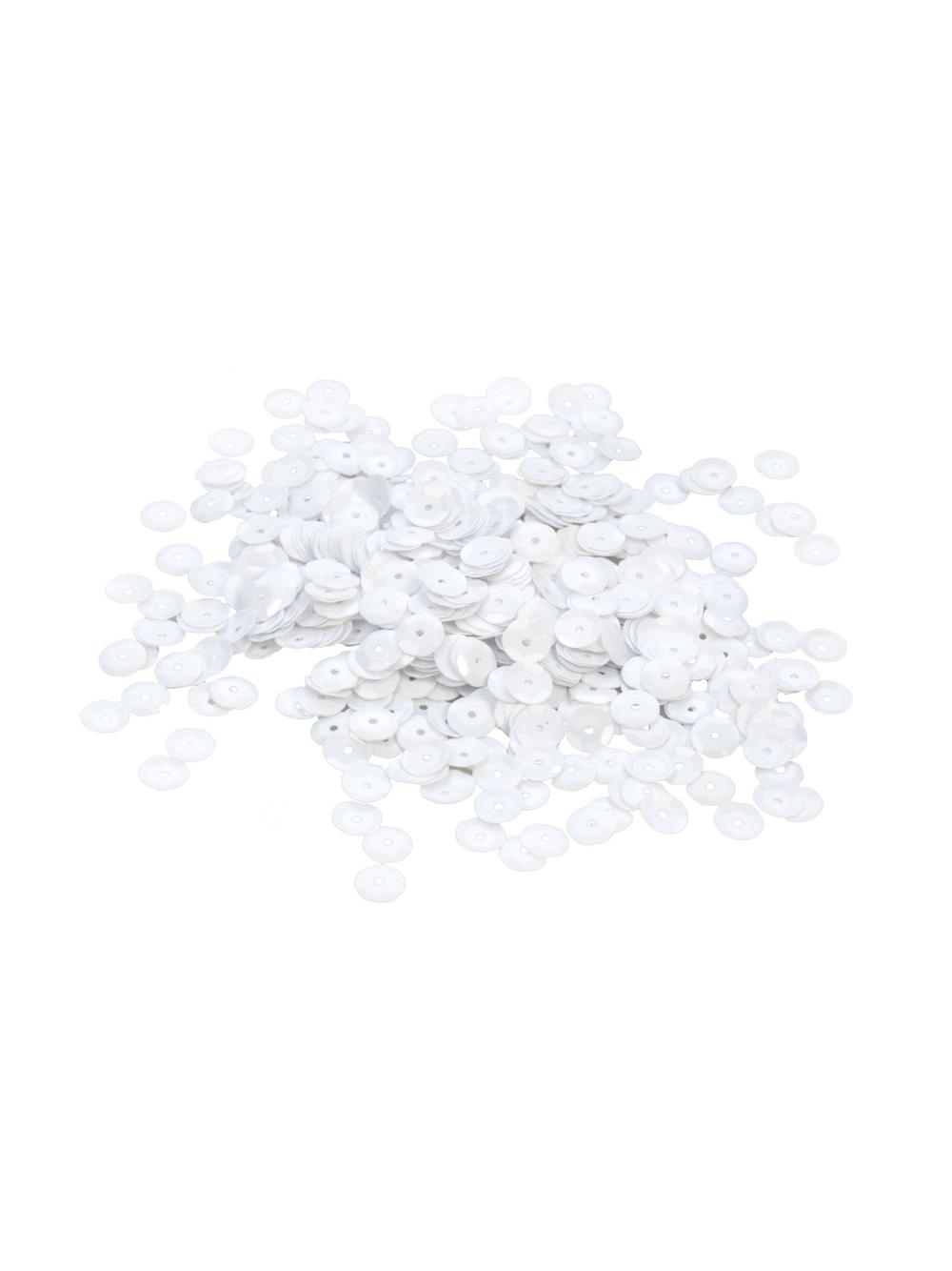 Cekiny dekoracyjne białe