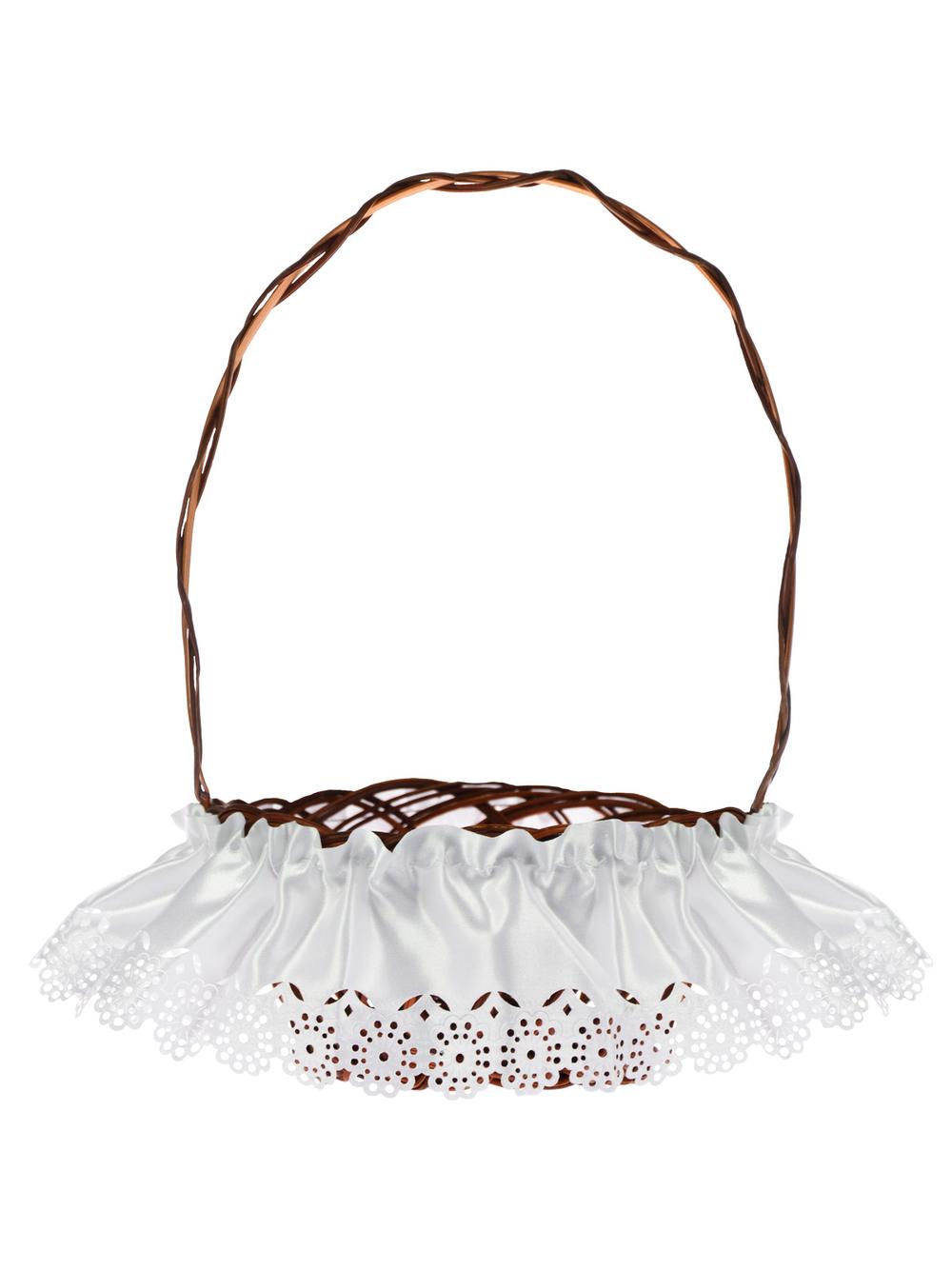 Serwetka atłasowa zdobiąca koszyczek