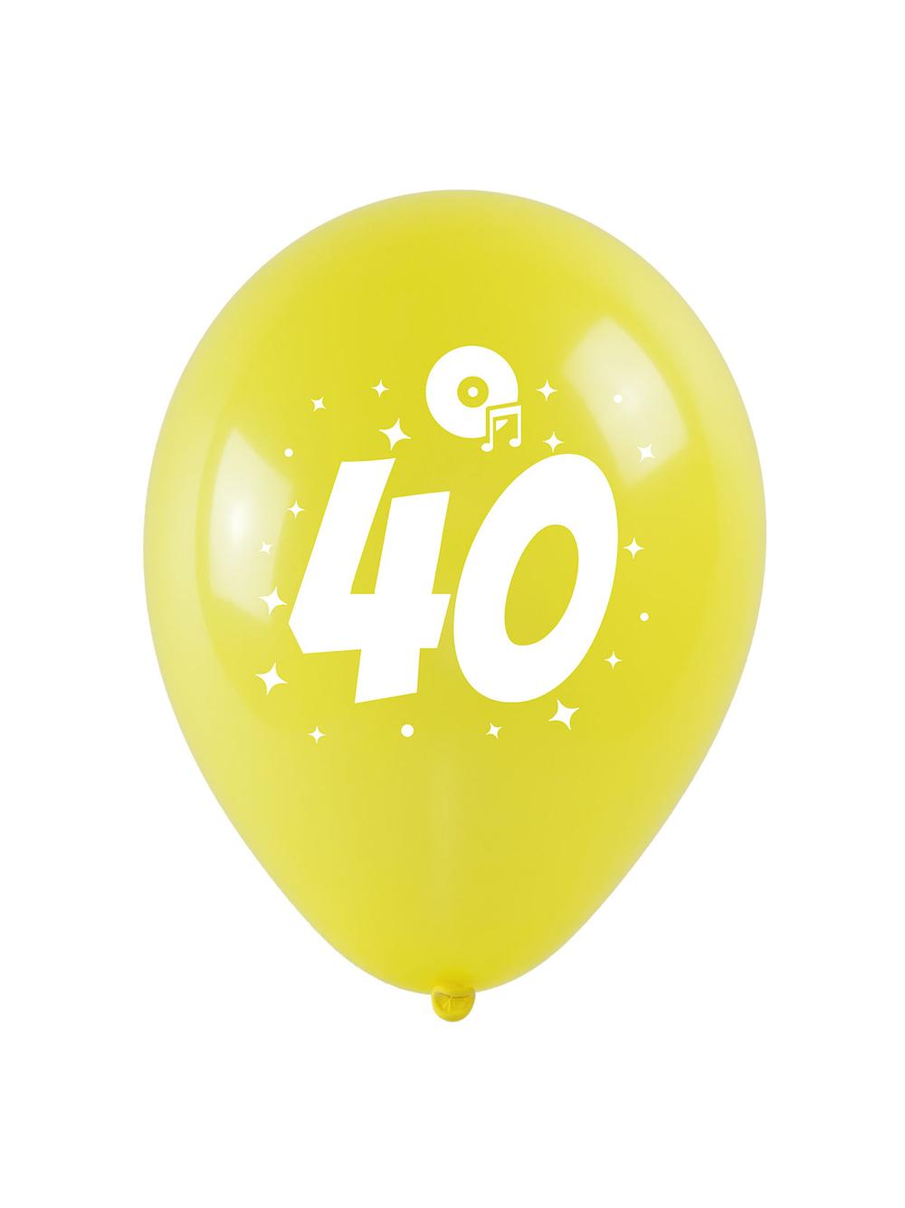 Balony jubileuszowe - 40 (3 szt.)