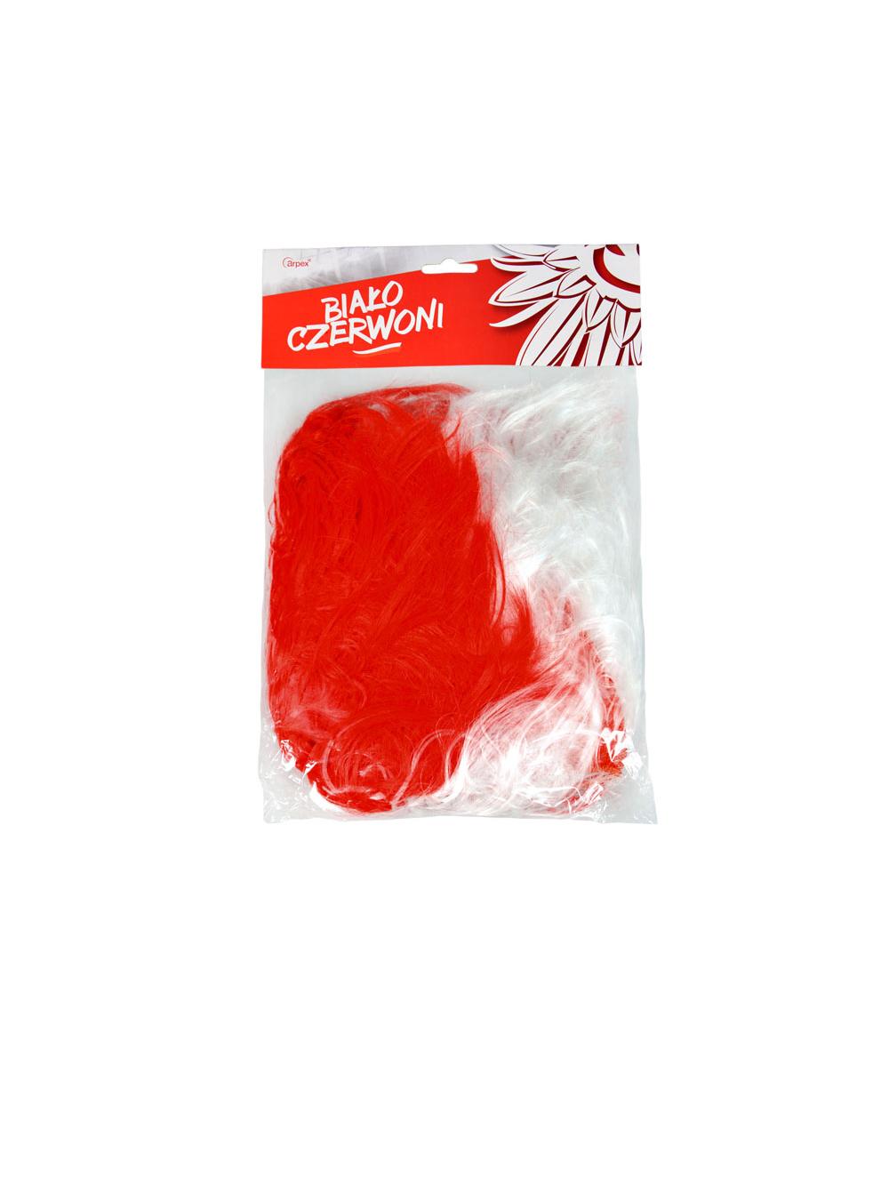 Peruka Afro "Biało-Czerwoni" PROMOCJA