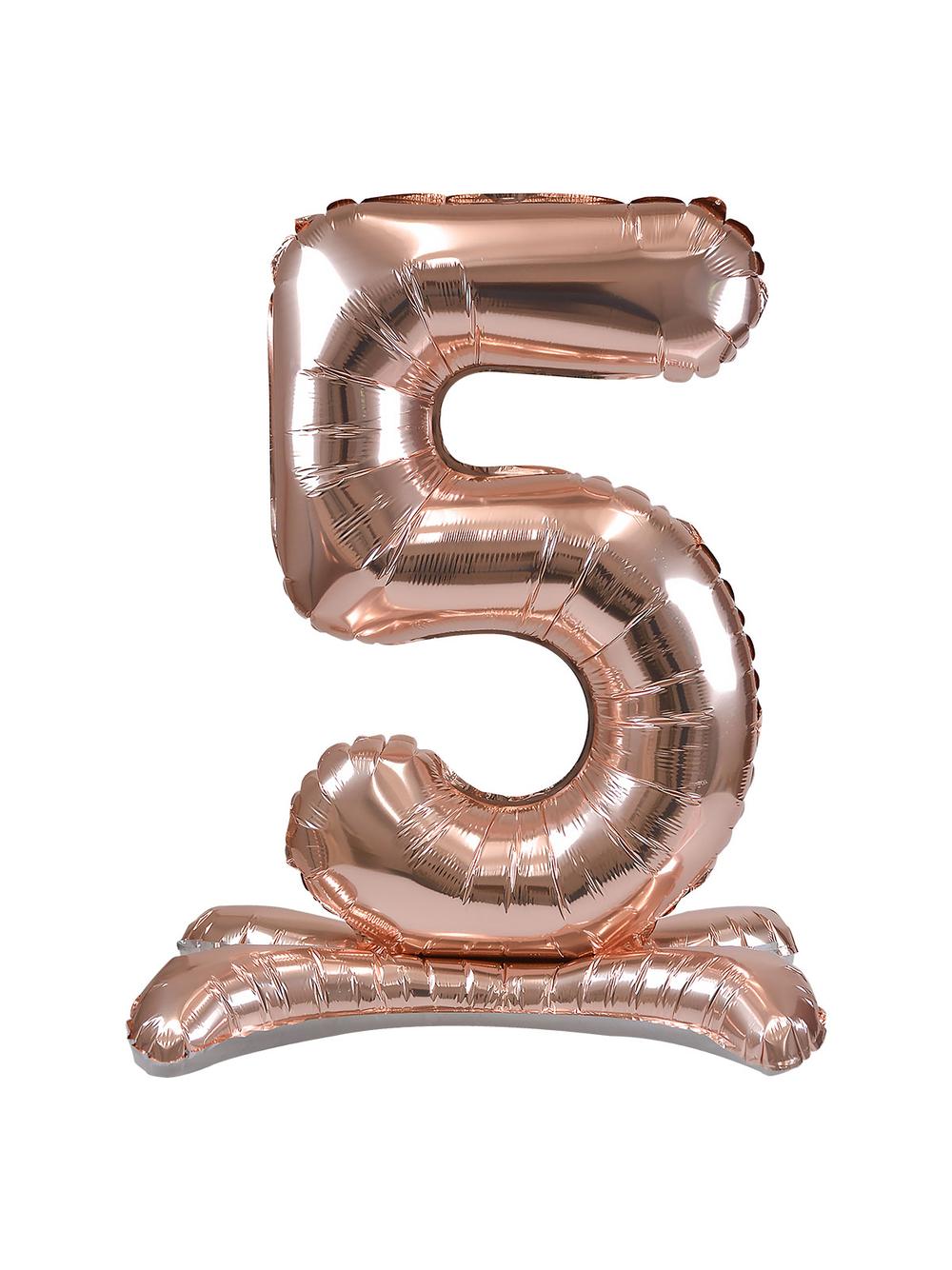 Balon foliowy cyferka XXL stojący nr 5