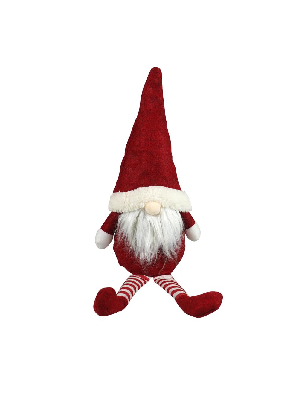 Skrzat z getrami w paski siedzący - czerwony