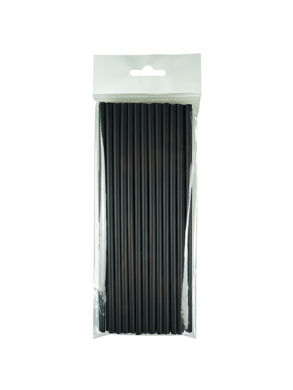 Słomki proste biodegradowalne (czarne)(zielone) - PLA (25 szt.)