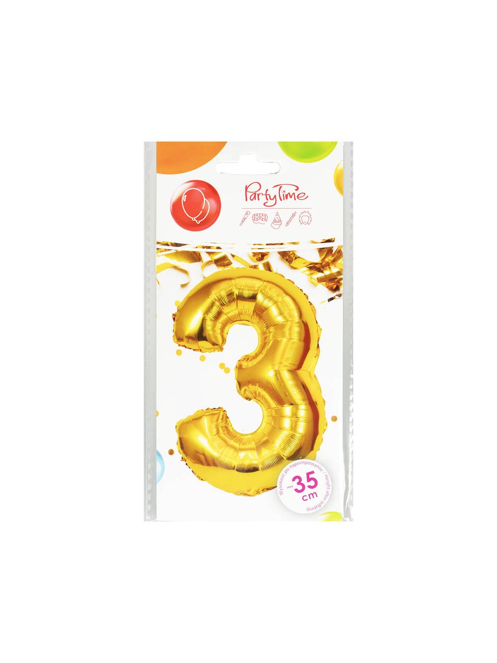 Balon foliowy cyferka nr 3