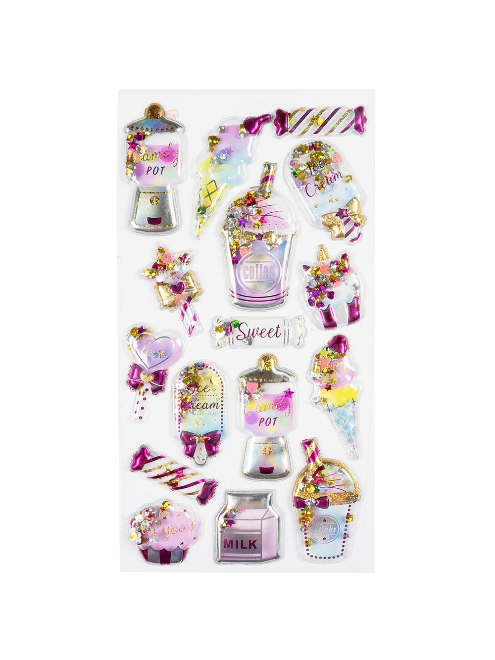 Naklejki 3D z konfetti