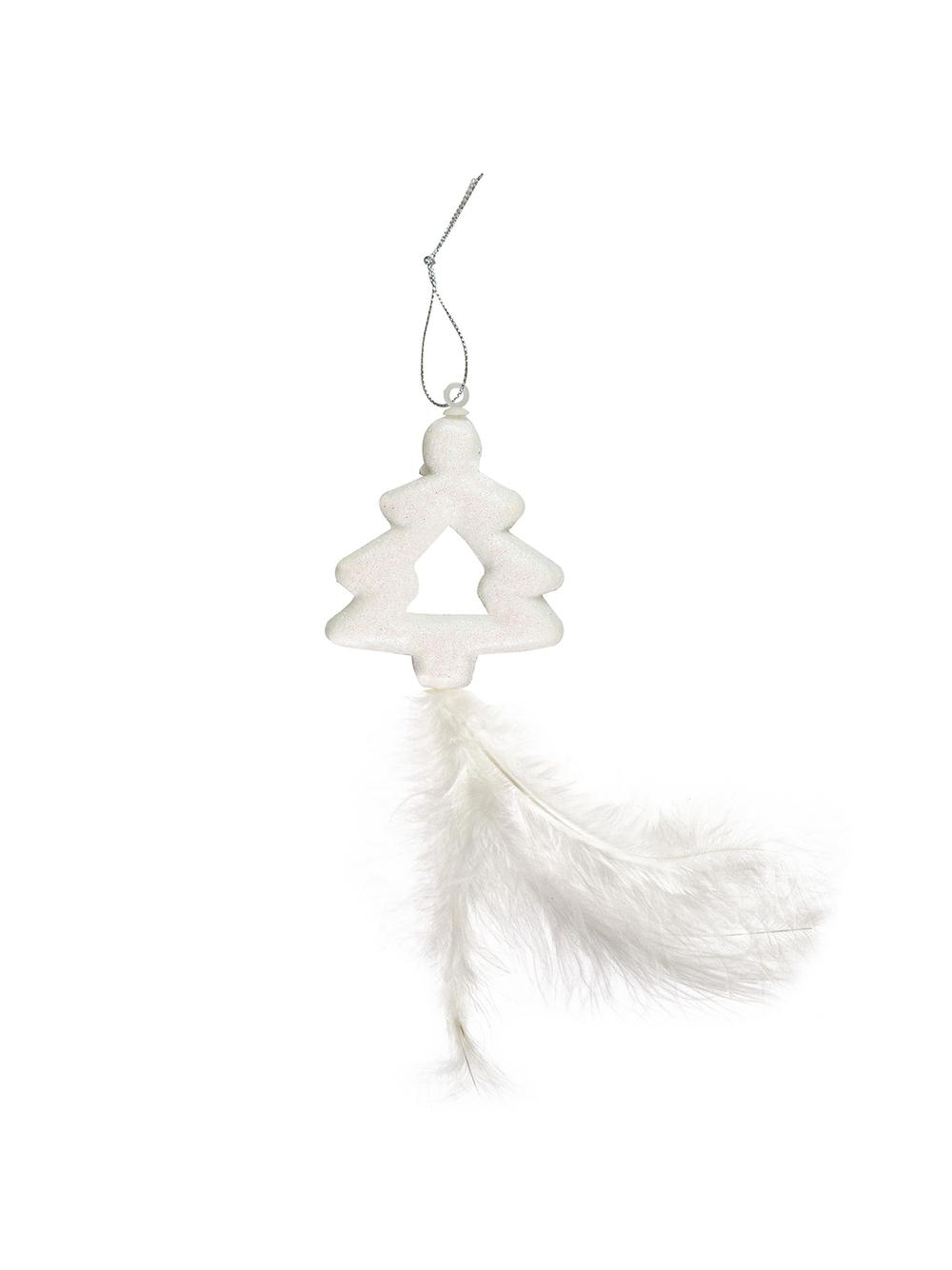 Świąteczna zawieszka z piórkiem