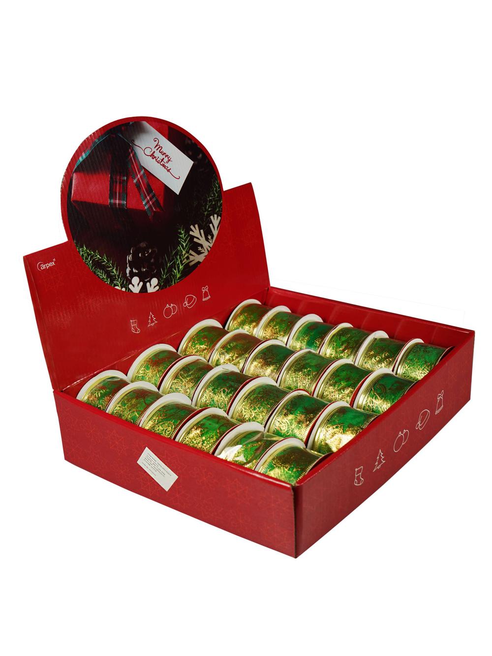 Taśma dekoracyjna na szpuli zielona