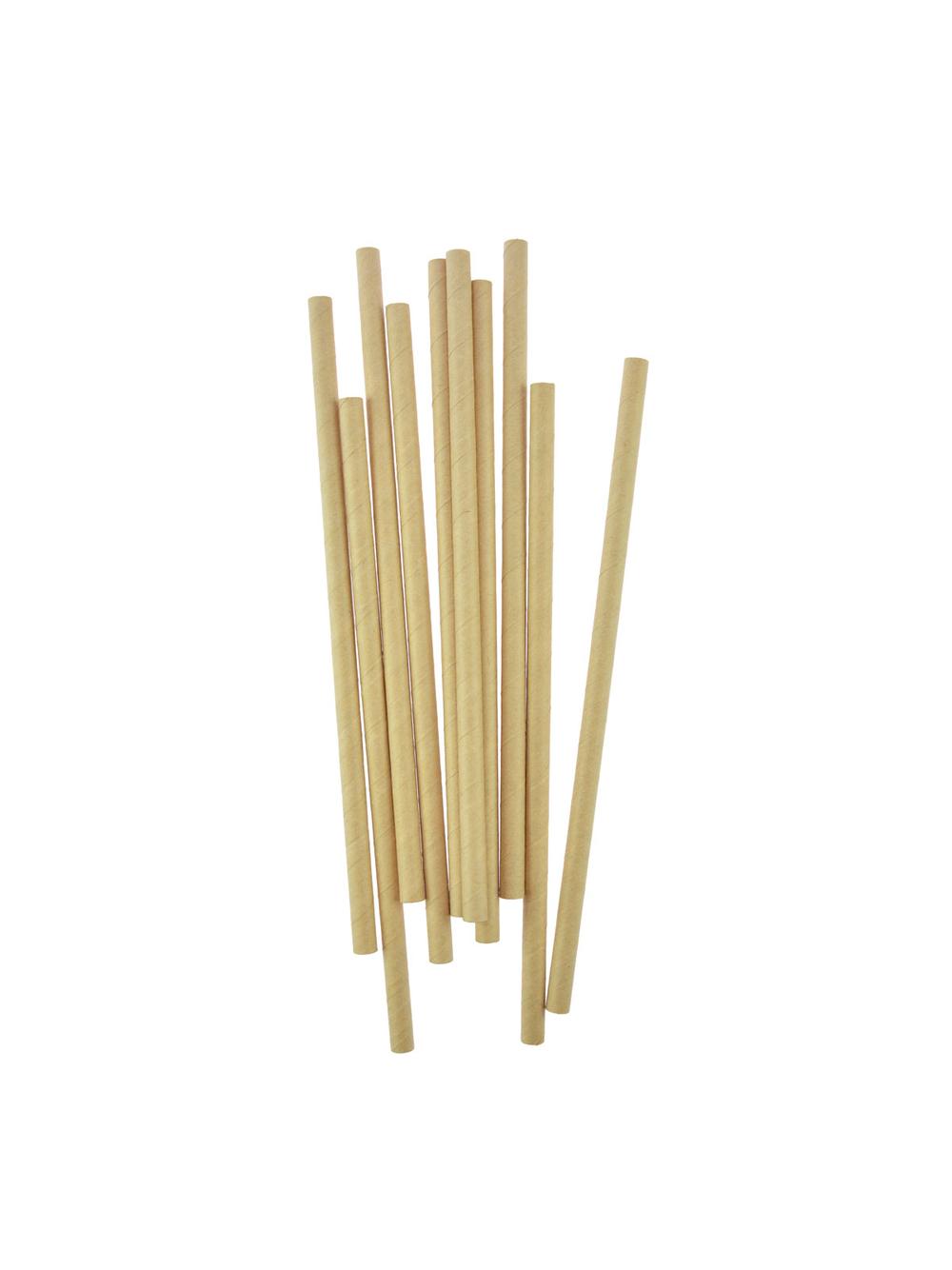 Słomki papierowe kraftowe shake 8mm (144 szt.) - FSC Mix Credit