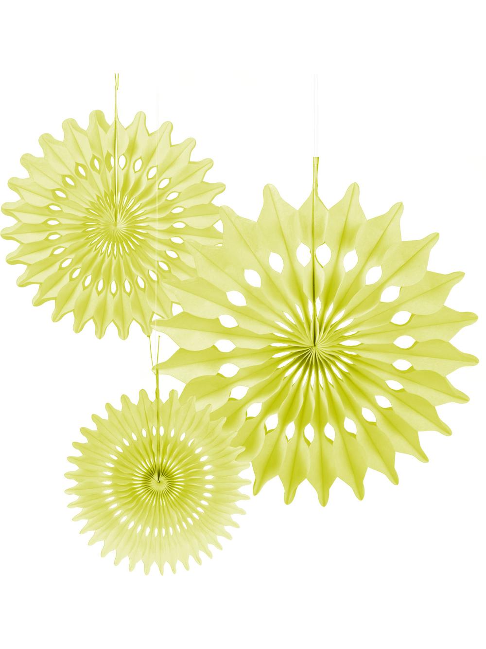 Rozety dekoracyjne (3 szt.) żółte - FSC Mix Credit