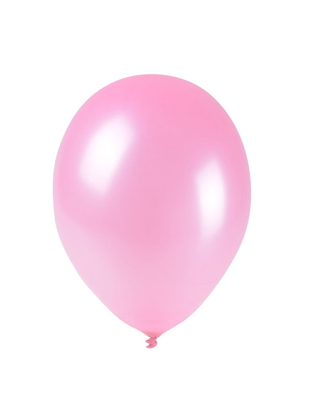 Balony metalizowane 10'' jasnoróżowe (100 szt.)