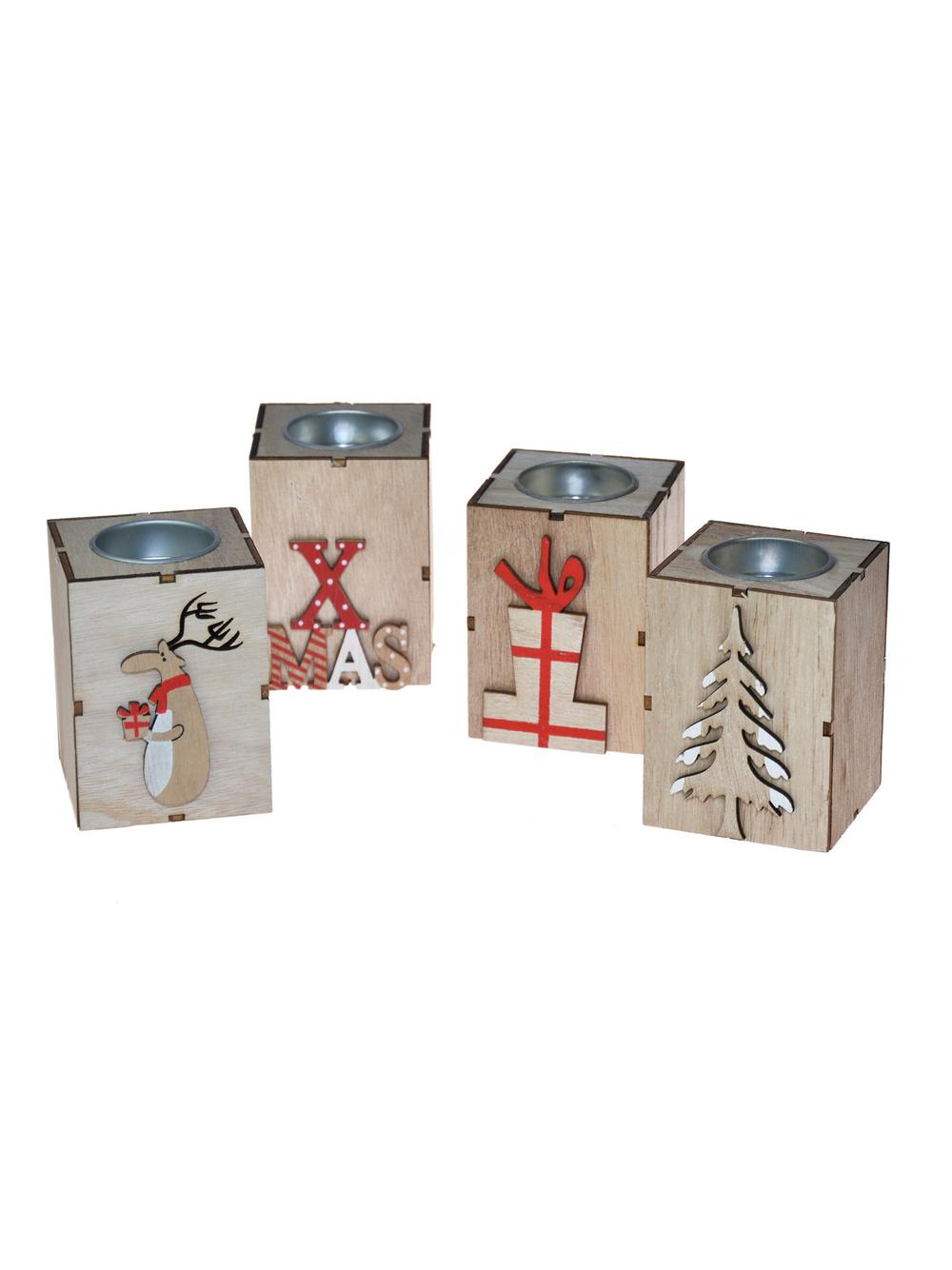 Świecznik drewniany