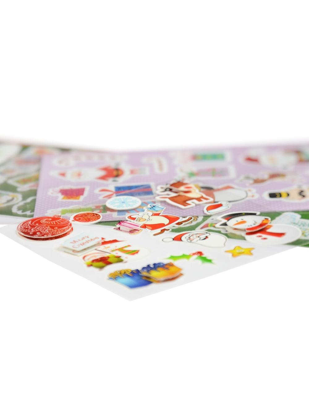 Zestaw naklejek świątecznych