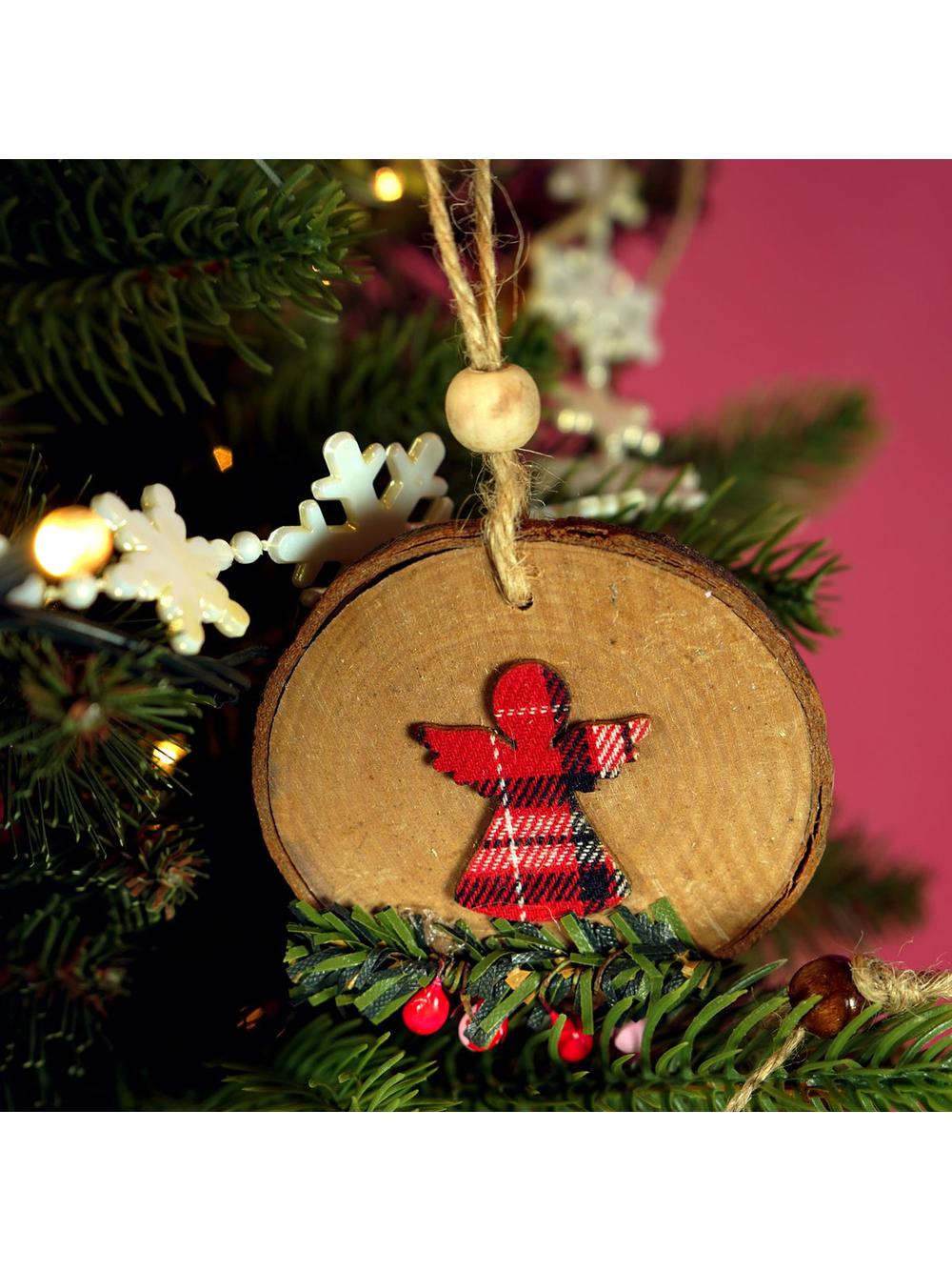 Drewniana zawieszka - kratka