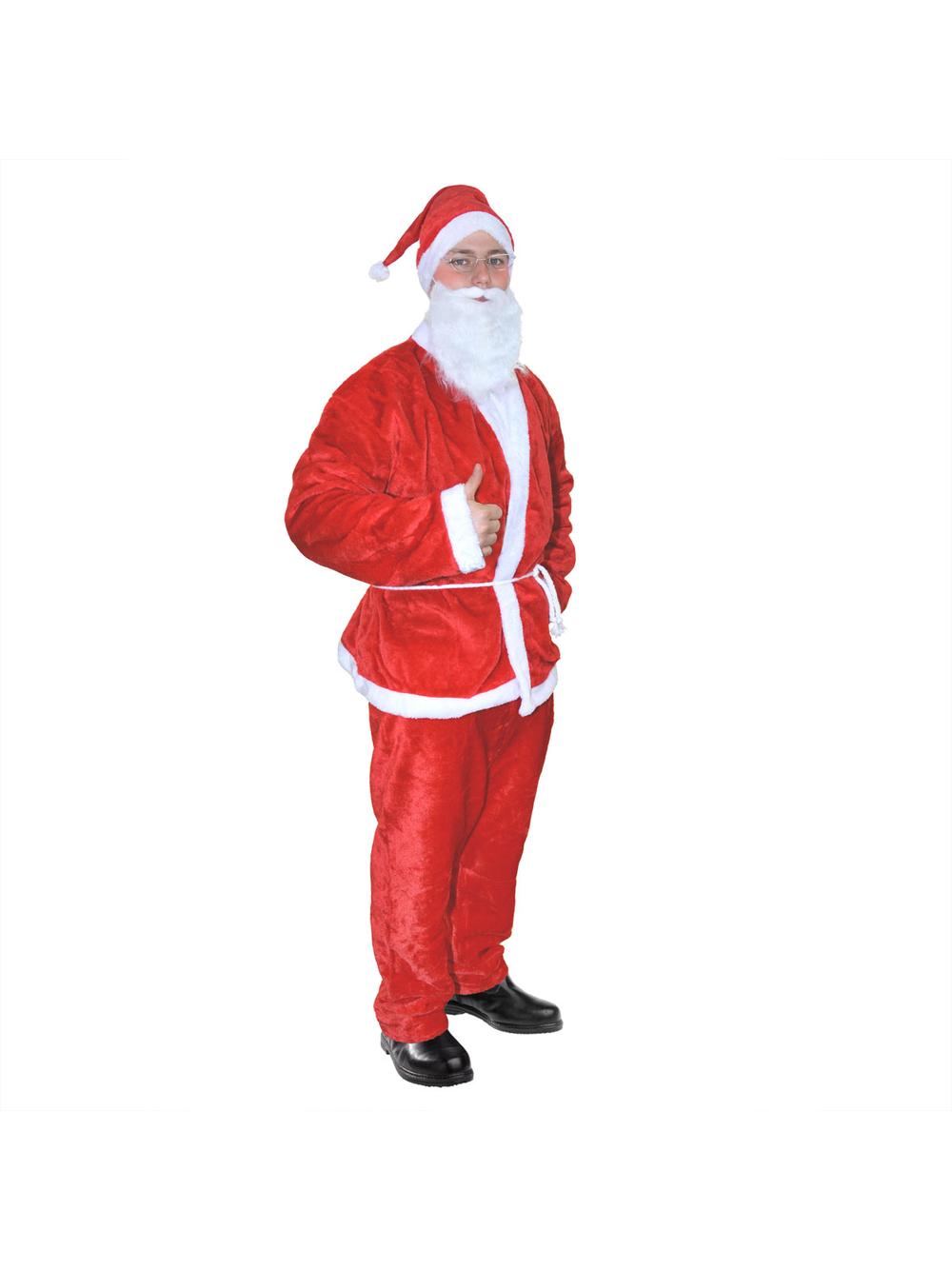 Strój Mikołaja (plusz) lux