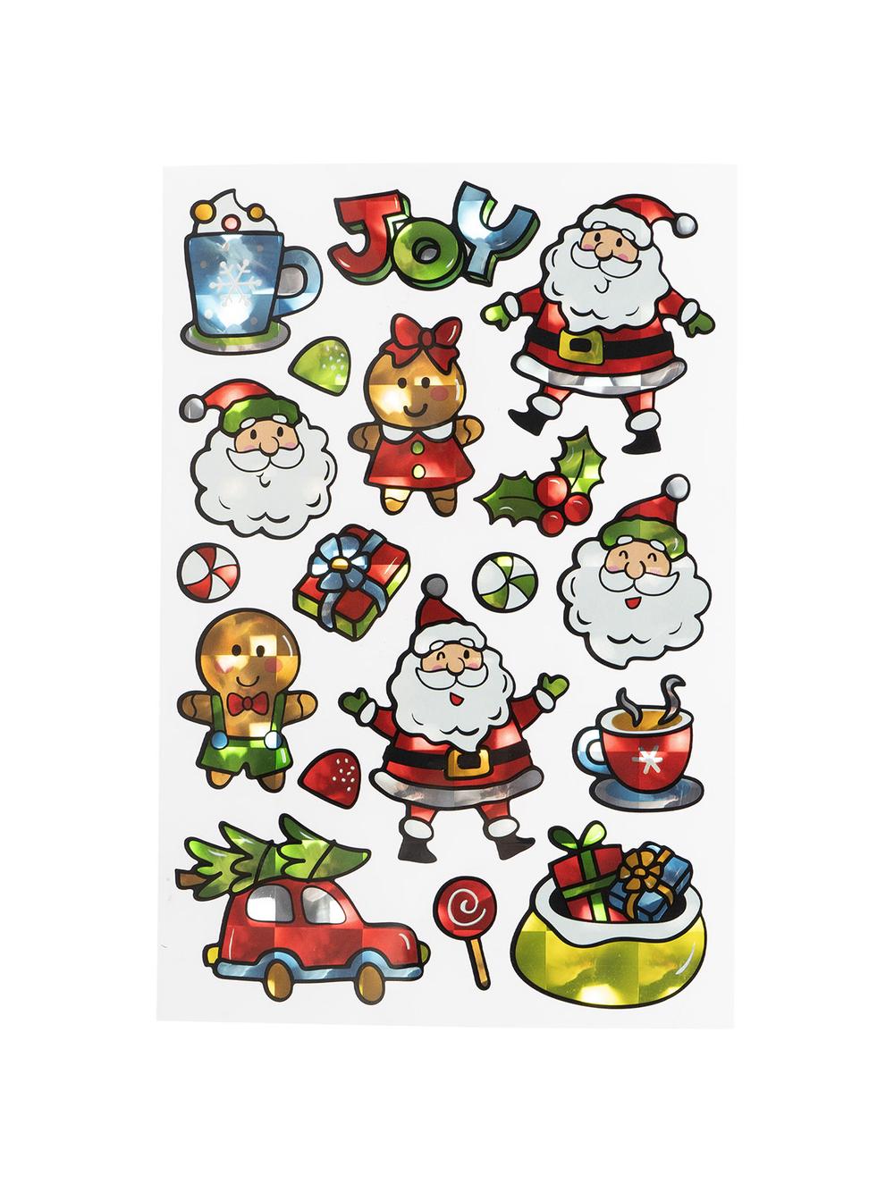 Naklejki - świąteczne wzory holograficzne