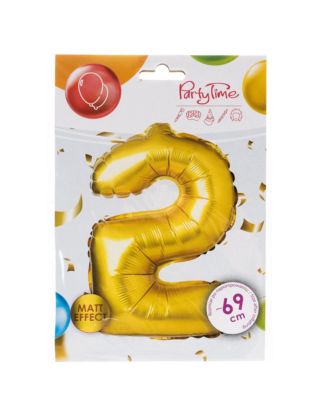 Balon foliowy cyferka matowa - 2
