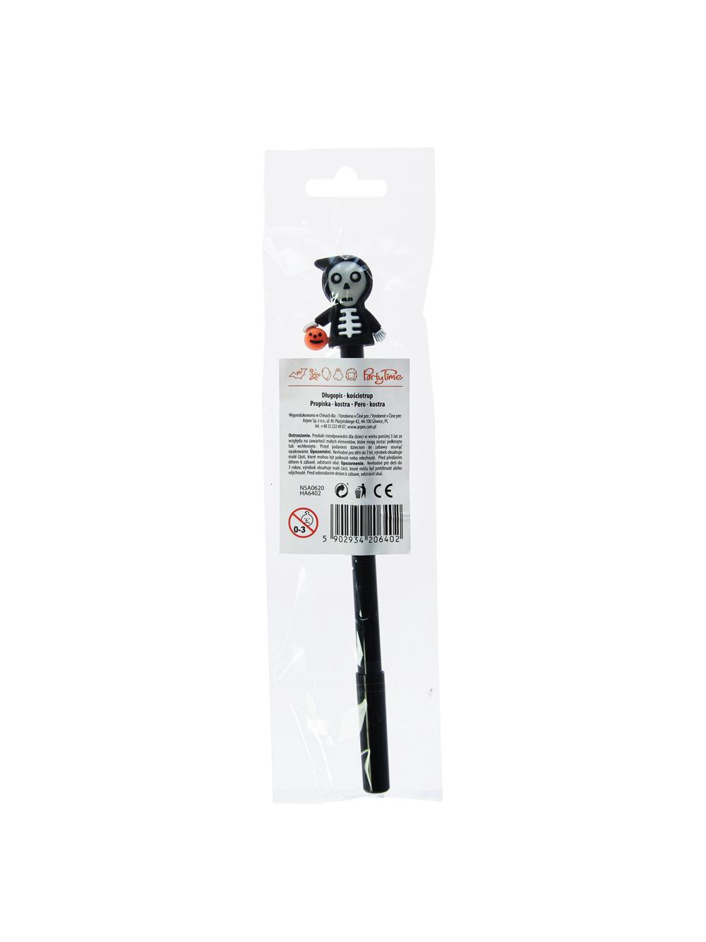 Długopis halloweenowy - kościotrup