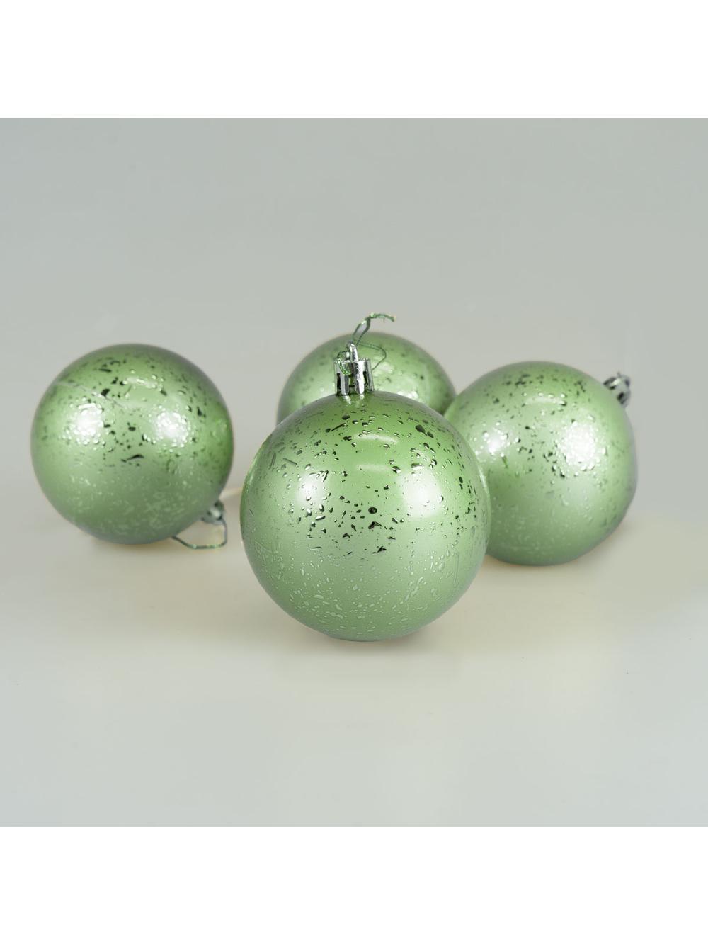 Zestaw bombek z efektem rosy (4 szt.) - szałwiowy