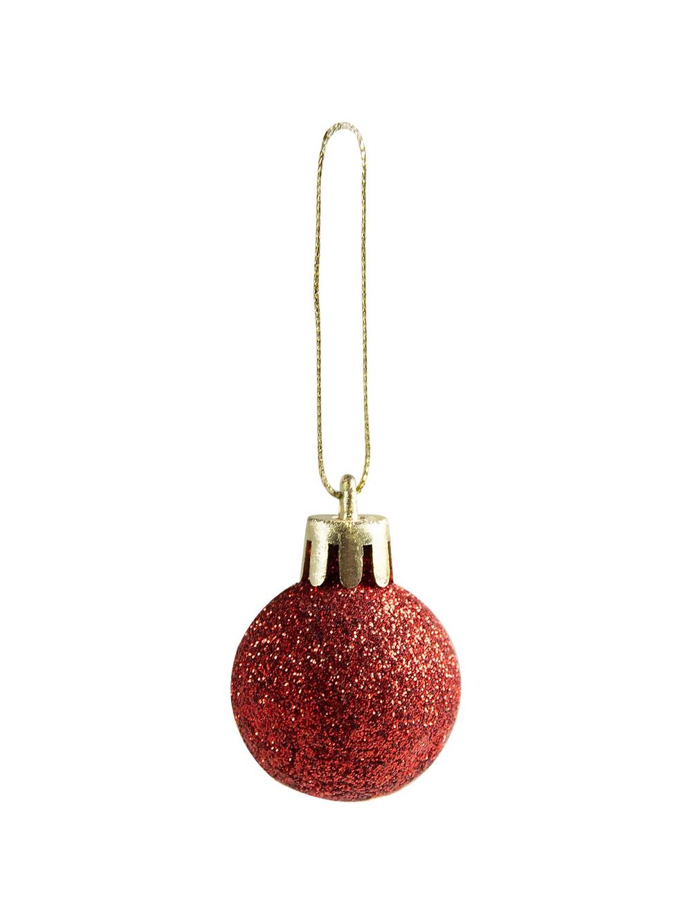 Bombki mini (12 szt.) czerwone