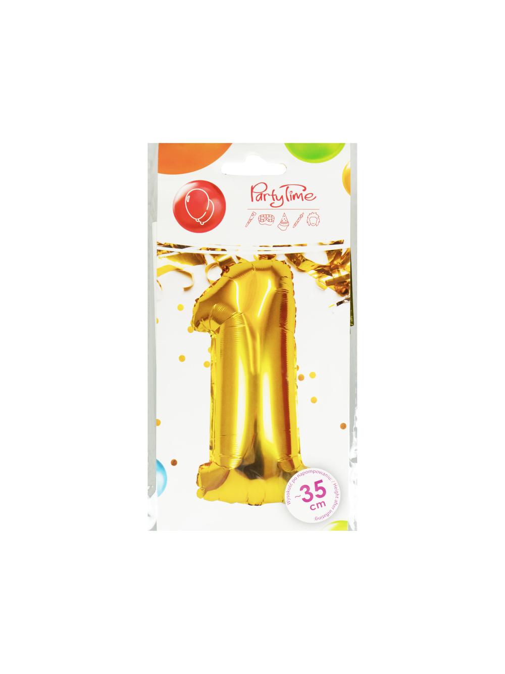 Balon foliowy cyferka nr 1