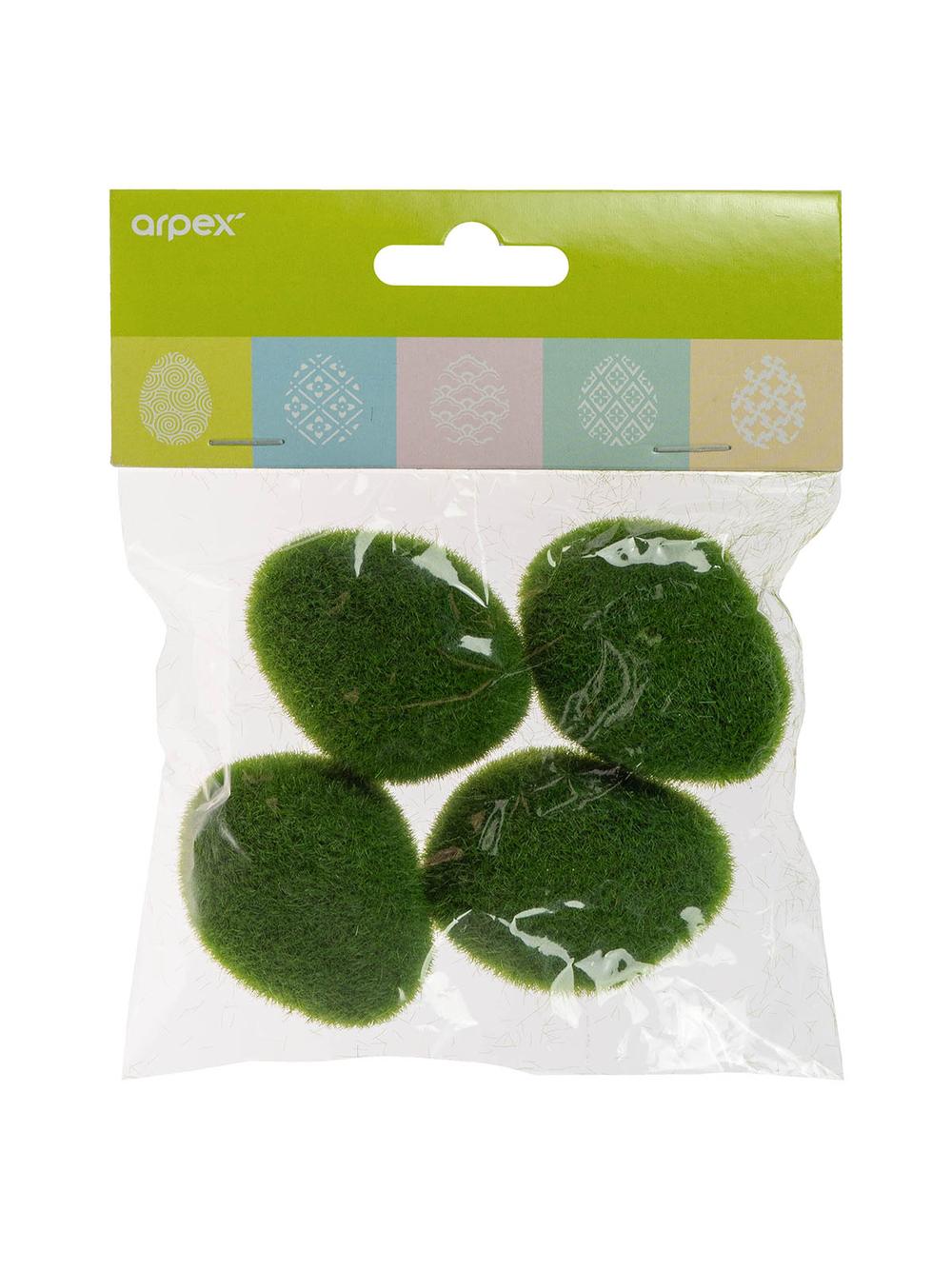 Dekoracyjne kamienie z imitacji mchu (4 szt.)