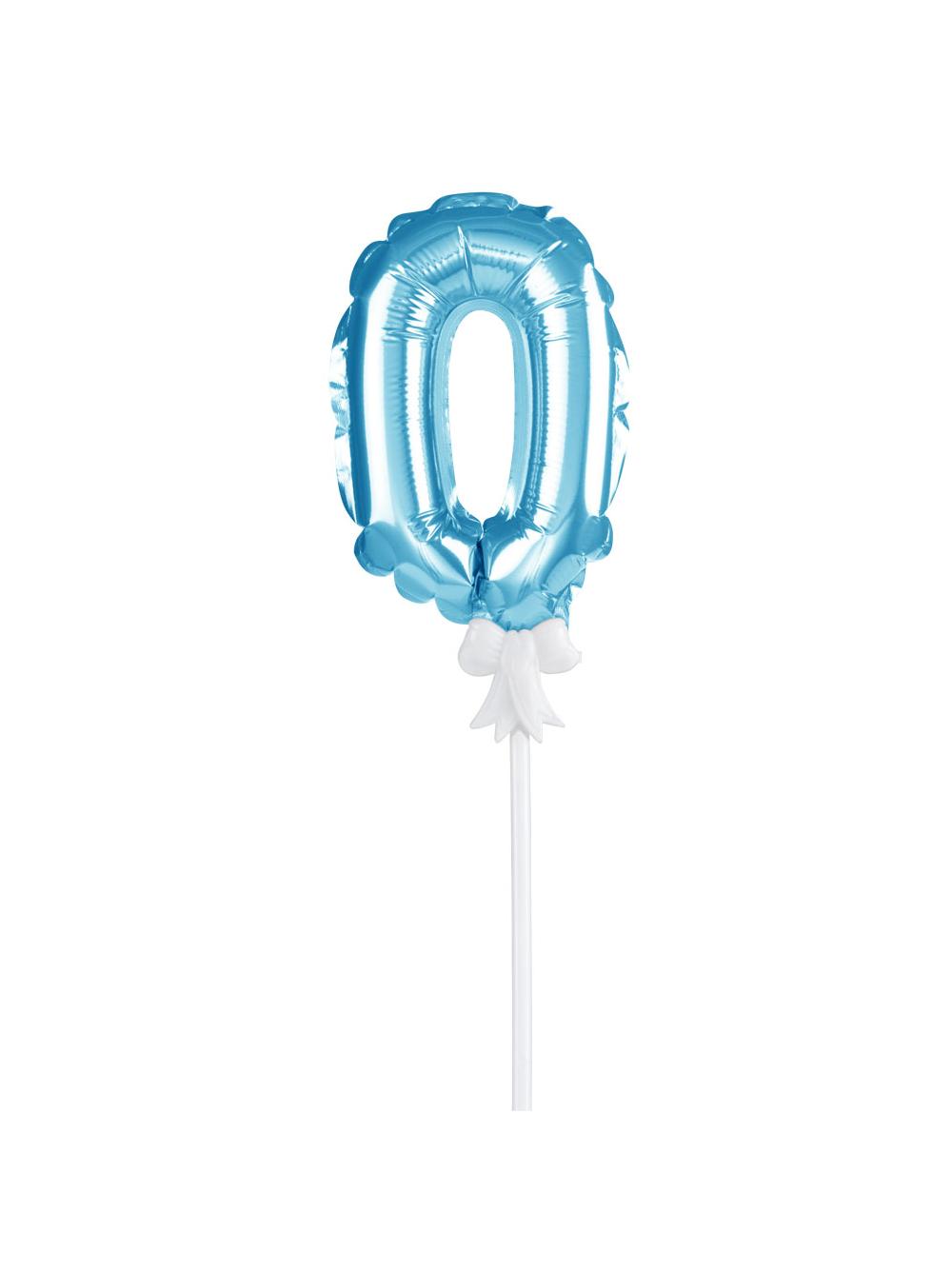 Balon foliowy na patyczku nr 0 niebieski