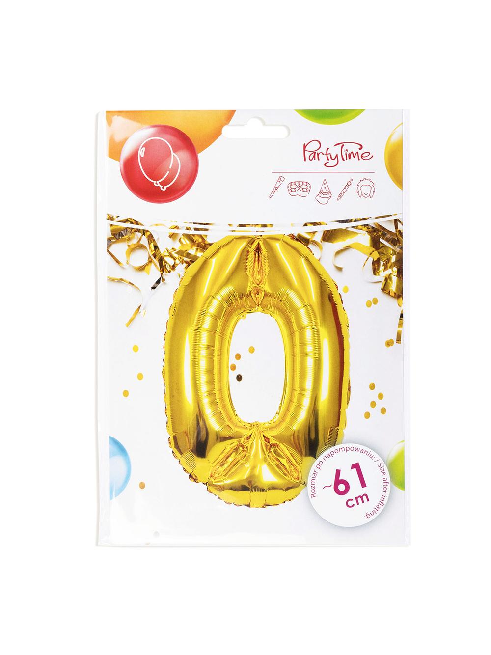 Balon foliowy cyferka XXL - nr 0