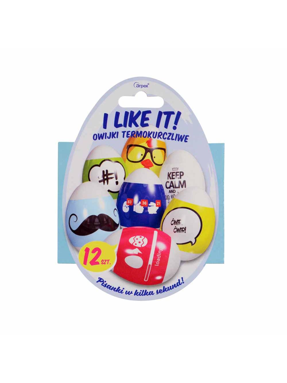 Owijki termokurczliwe na jajka - I like it (12 szt.) PROMOCJA