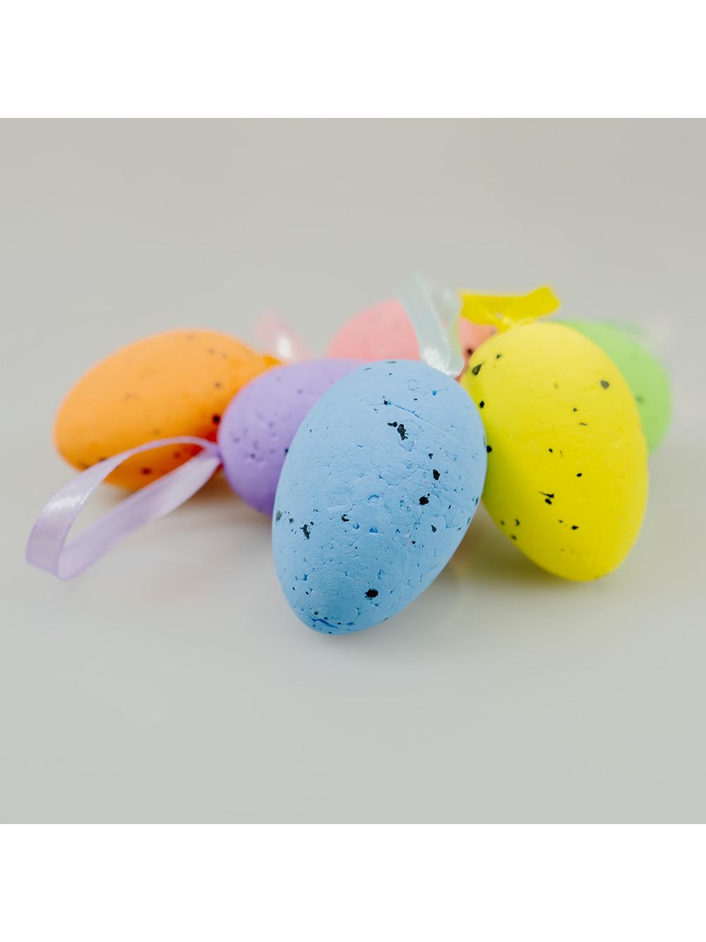Kolorowe pisanki nakrapiane (6 szt.)