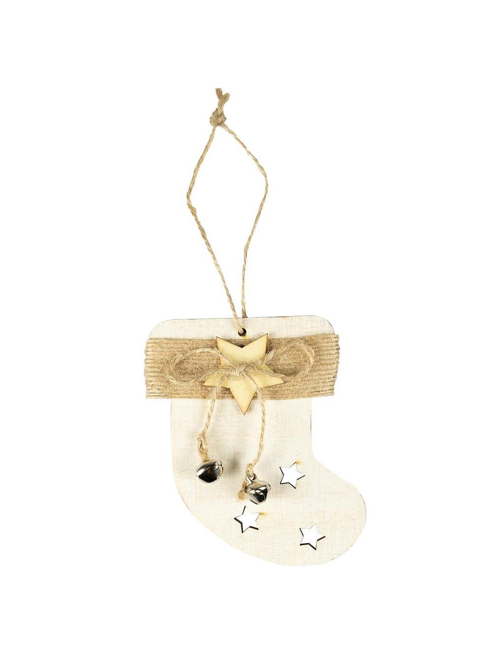 Drewniana zawieszka z dzwoneczkami