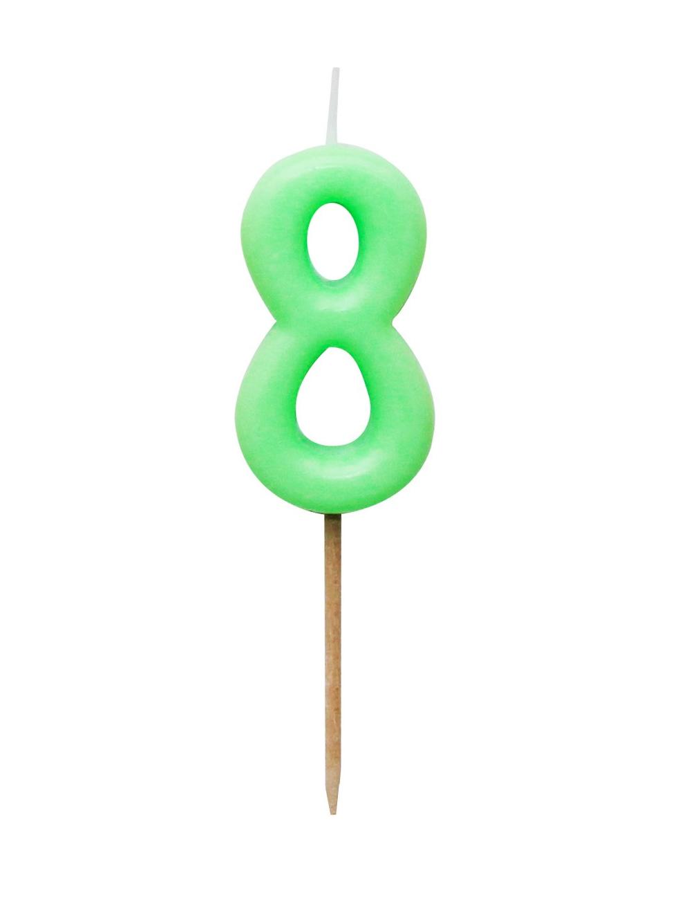 Świeczka kolorowa na szpilce nr 8