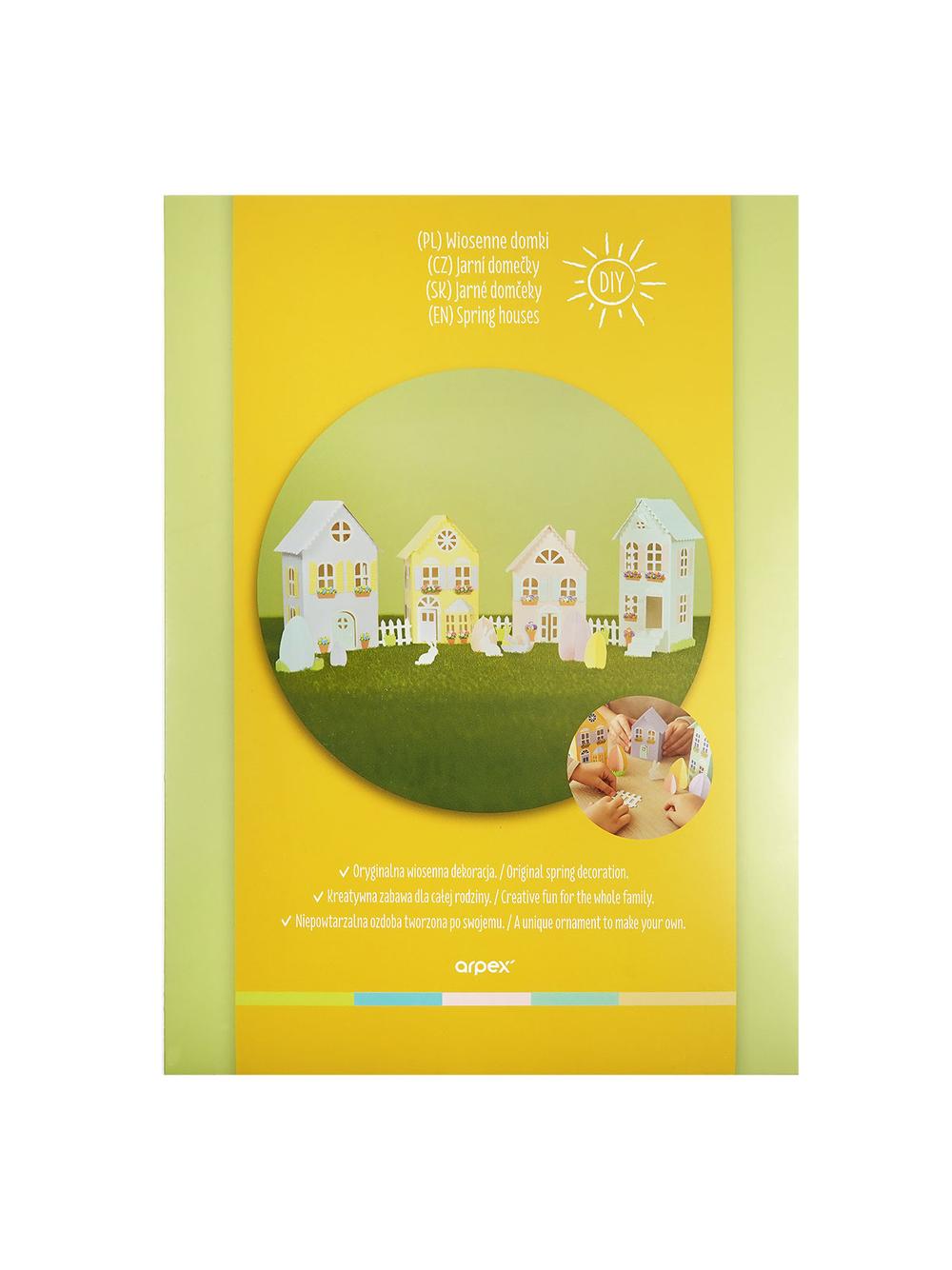 Wiosenne domki DIY (4 szt.)