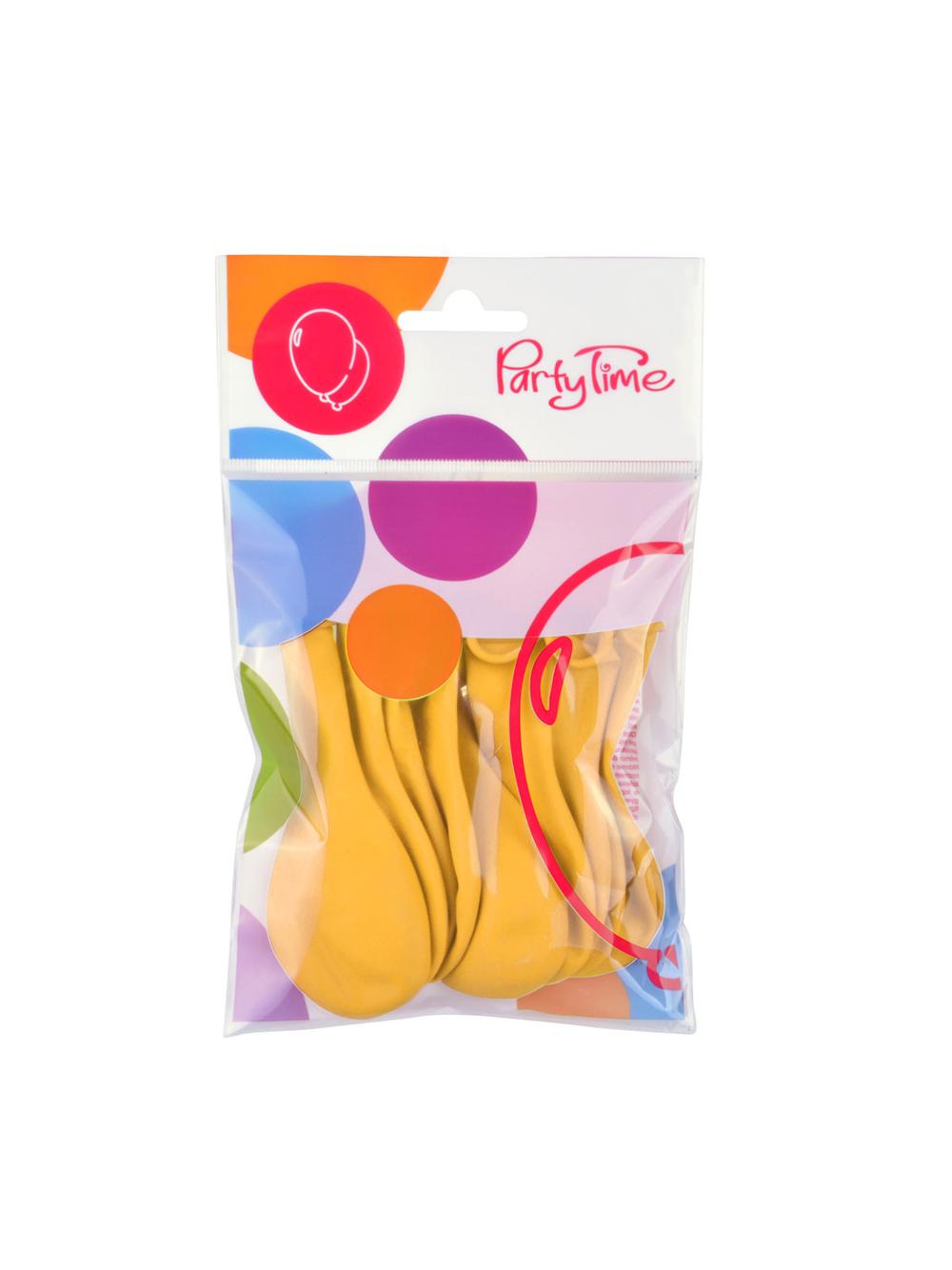 Balony pastelowe jednokolorowe żółte (10 szt.)