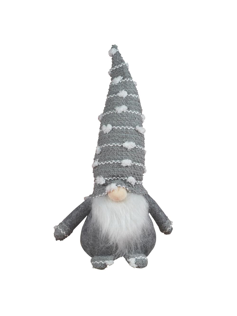 Skrzat z czapką w kropki - szary