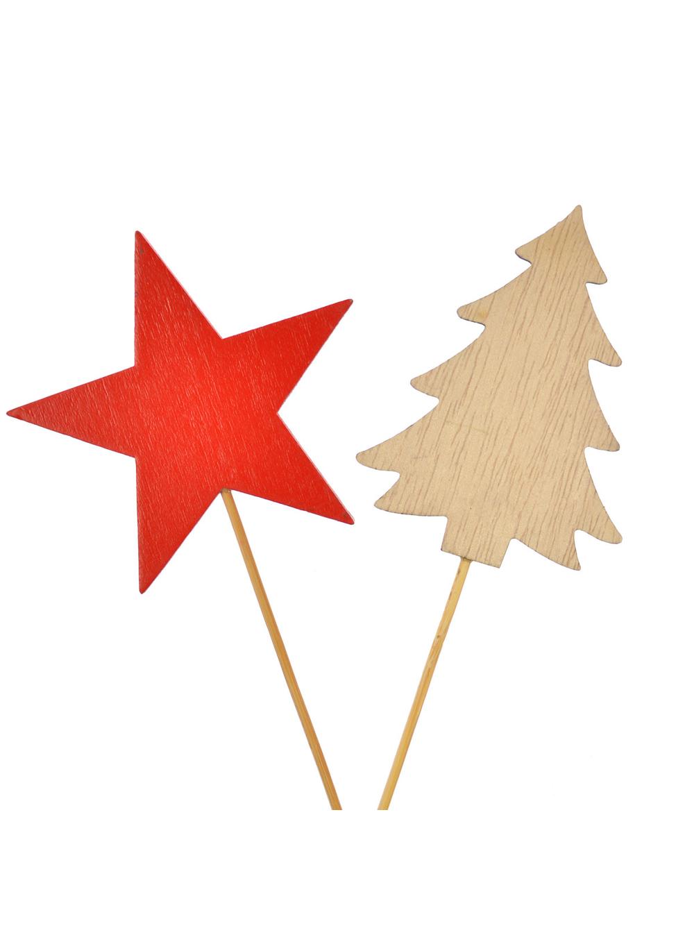 Dekoracja na piku - gwiazdka/ choinka