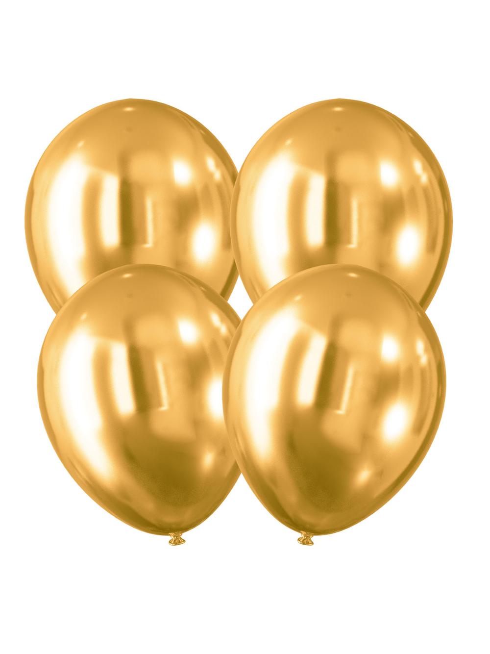 Balony Celebrate! efekt chromu (4 szt.)