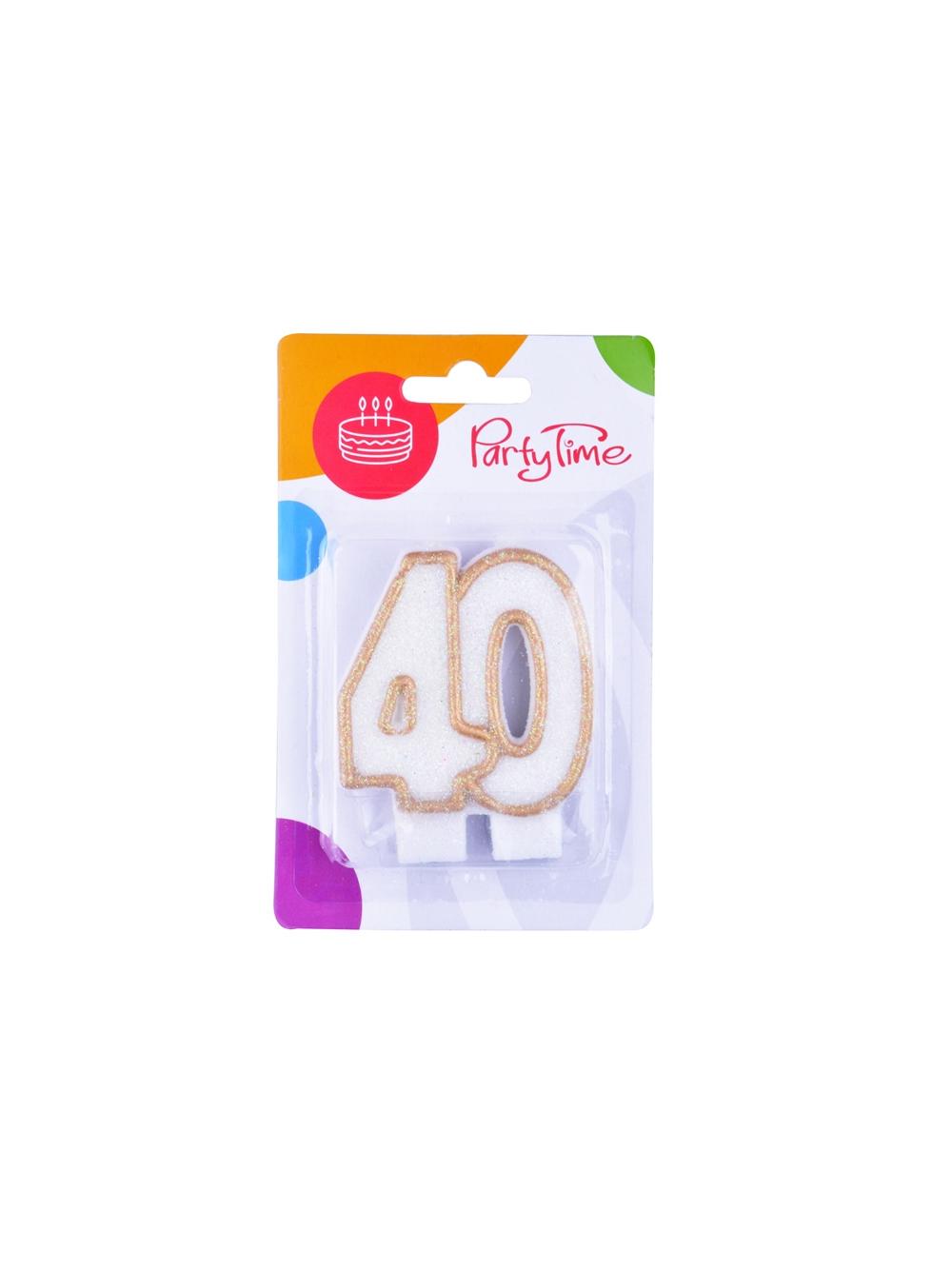 Świeczka jubileuszowa 40