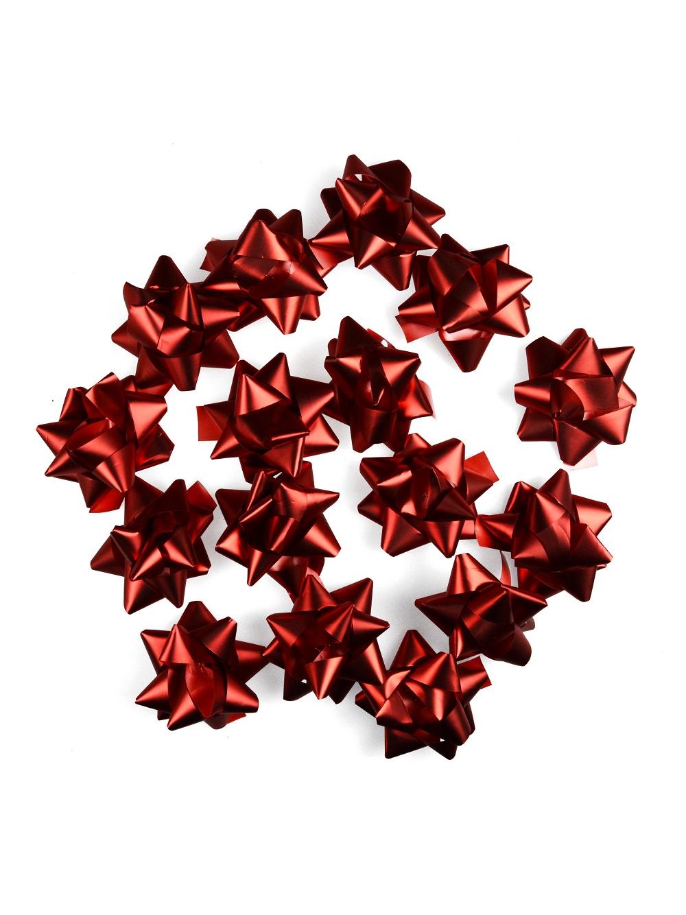 Kokardki samoprzylepne (16 szt.) czerwone