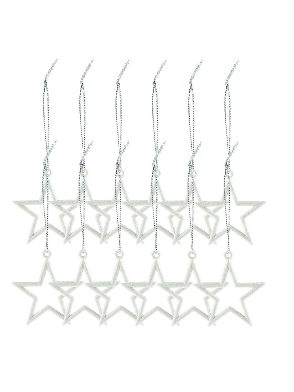 Zestaw zawieszek - ozdobne gwiazdki (12 szt.)