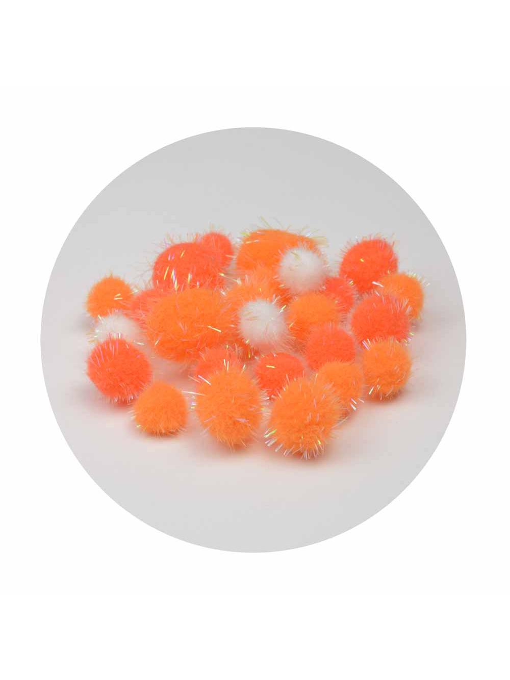 Pomponiki do zestawu zrób to sam - mix rozmiarów (25 szt.)