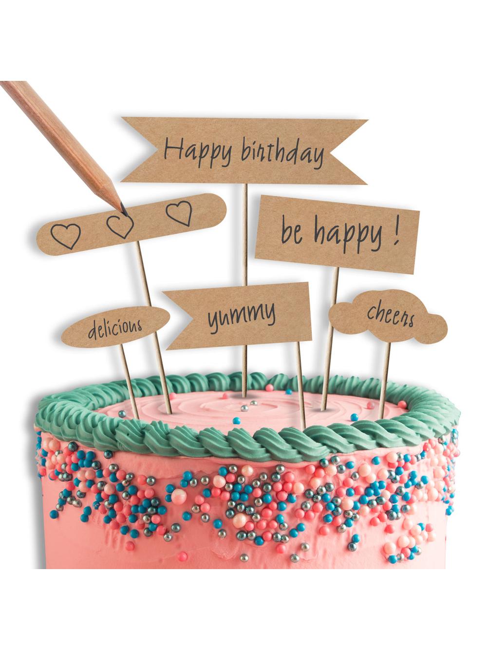 Pickery flagi - Kraft Balloons (9 szt.)