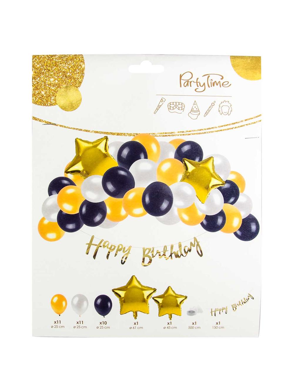 Zestaw urodzinowy Glamour - 36 elementów